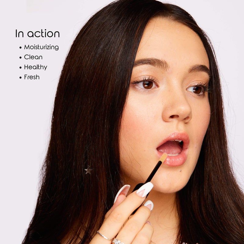 Frilliance Moisturizing Natural Crystal Clear Lip Gloss for Teens, Cruelty Free Hypoallergenic All Skin Types, 8 ml / .28 fl oz - Image 4